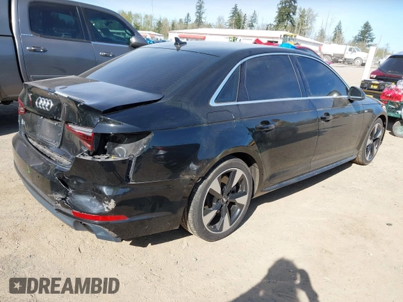2017 Audi A4 Premium Plus with VIN WAUENAF42HN019863, listed as a IAAI auction lot 42046853 with 112,667 mi miles. Bid and sale history available at carsss.com. Image 4.