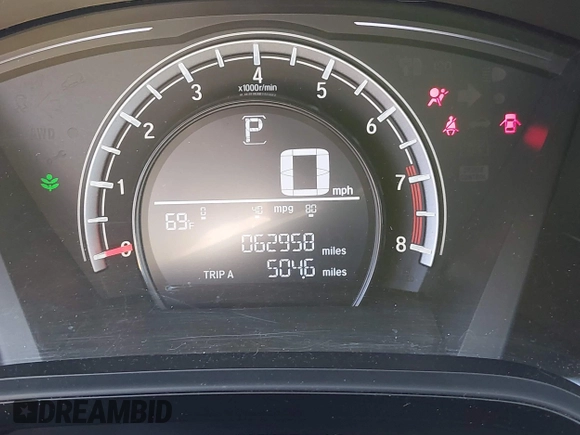 2017 Honda CR-V LX with VIN 2HKRW6H30HH215304, listed as a IAAI auction lot 42185578 with 62,958 mi miles and . Bid and sale history available at DreamBid. Image 15.