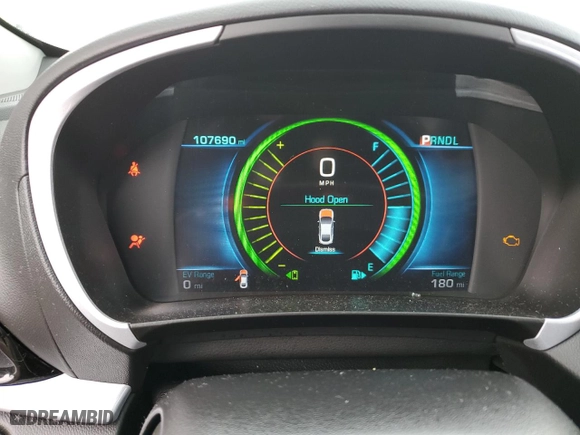 2017 Chevrolet Volt LT with VIN 1G1RA6S5XHU106324, listed as a Copart auction lot 47013255 with 107,690 mi miles and Clean Title. Bid and sale history available at carsss.com. Image 9.