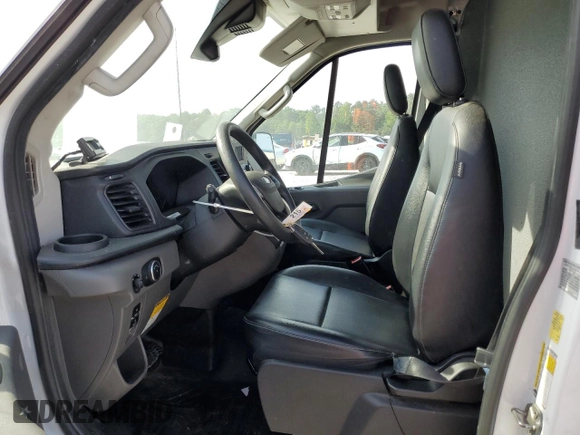 2021 Ford Transit Cargo with VIN 1FTBR1C85MKA81464, listed as a Copart auction lot 53979985 with 90,127 mi miles and Salvage Title. Bid and sale history available at DreamBid. Image 7.