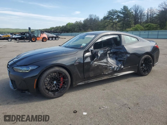 2022 BMW M4 Competition xDrive with VIN WBS43AZ05NCK11629, listed as a Copart auction lot 55484844 with 10,264 mi miles and Salvage Title. Bid and sale history available at carsss.com. Image 1.