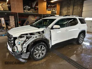 2021 GMC Acadia SLE with VIN 1GKKNRLSXMZ210235, listed as a Copart auction lot 55411155 with 133,713 mi miles and Salvage Title. Bid and sale history available at carsss.com. Image 1.