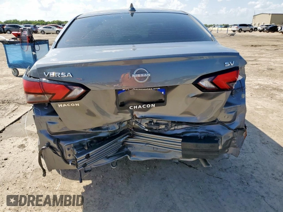 2023 Nissan Versa SV with VIN 3N1CN8EVXPL851093, listed as a Copart auction lot 64483785 with 22,815 mi miles and Clean title. Bid and sale history available at DreamBid. Image 6.
