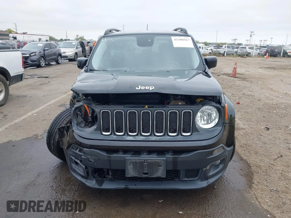 2017 Jeep Renegade Latitude with VIN ZACCJABB9HPE58804, listed as a IAAI auction lot 42100567 with 100,474 mi miles. Bid and sale history available at carsss.com. Image 12.