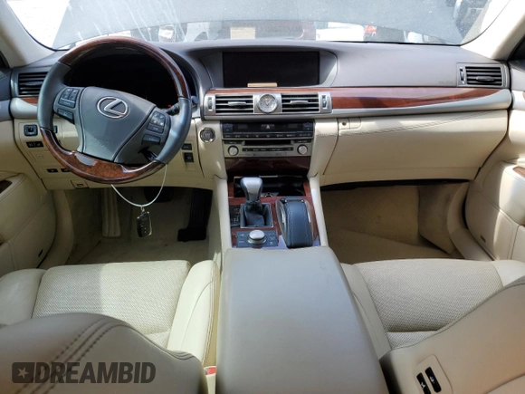 2016 Lexus LS 460 L with VIN JTHGL5EF0G5056502, listed as a Copart auction lot 53759455 with 77,031 mi miles and Salvage title. Bid and sale history available at DreamBid. Image 8.