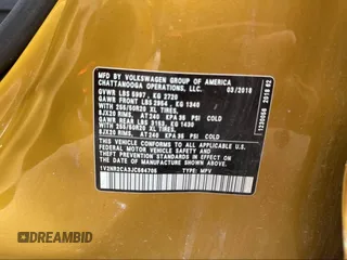 2018 Volkswagen Atlas SEL Premium z VIN 1V2NR2CA3JC564705, wystawiony jako IAAI lot #42290407 z przebiegiem 114 723 mil mil oraz . Historia ofert i sprzedaży dostępna na DreamBid. Obrazek 9.