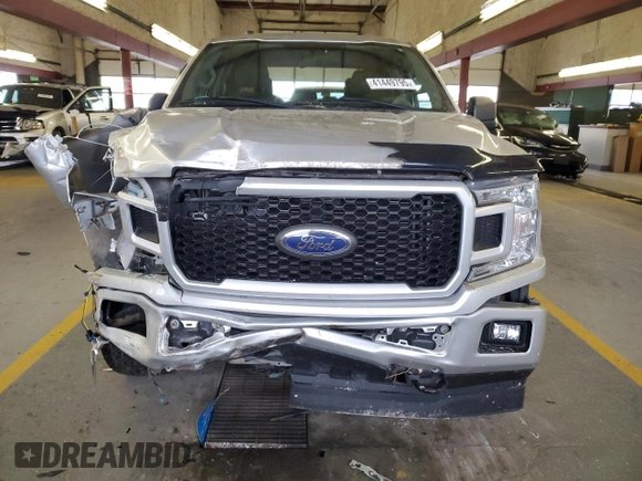 2018 Ford F-150 XL with VIN 1FTEW1EP8JFD26238, listed as a Copart auction lot 41449795 with 53,369 mi miles and Salvage Title. Bid and sale history available at carsss.com. Image 5.