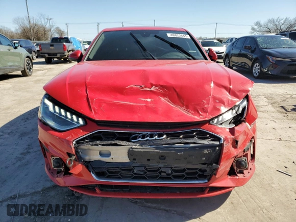 2023 Audi A4 S line Premium Plus z VIN WAUEAAF43PN002886, wystawiony jako Copart lot #48622645 z przebiegiem 37 752 mil mil oraz Szkoda całkowita • Salvage title. Historia ofert i sprzedaży dostępna na DreamBid. Obrazek 5.