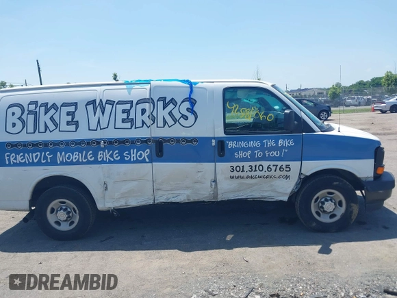 2017 Chevrolet Express Cargo with VIN 1GCWGAFF4H1337414, listed as a IAAI auction lot 42581060 with 196,182 mi miles and . Bid and sale history available at DreamBid. Image 13.