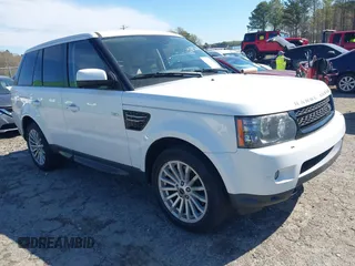 2012 Land Rover Range Rover Sport HSE with VIN SALSF2D40CA745158, listed as a IAAI auction lot 41846123 with 142,927 mi miles. Bid and sale history available at carsss.com. Image 1.