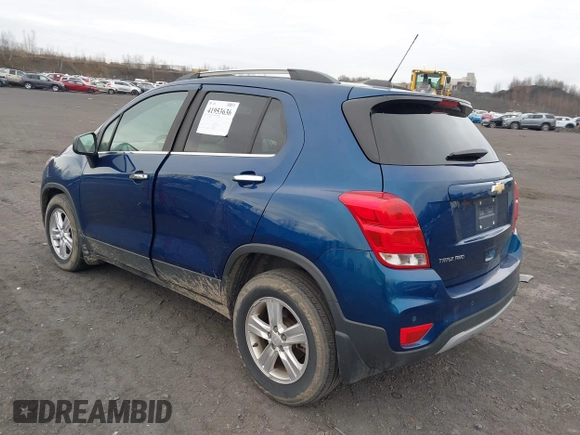 2019 Chevrolet Trax LT with VIN 3GNCJPSB8KL305731, listed as a IAAI auction lot 41953636 with 99,983 mi miles. Bid and sale history available at carsss.com. Image 3.