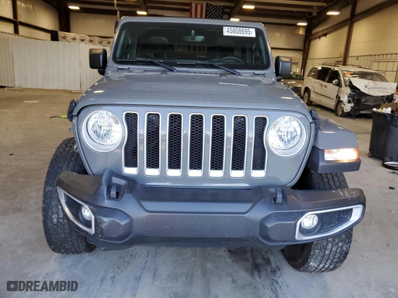 2022 Jeep Wrangler Unlimited Sahara with VIN 1C4HJXEN4NW262444, listed as a Copart auction lot 45808695 with 44,517 mi miles and Salvage Title. Bid and sale history available at carsss.com. Image 5.