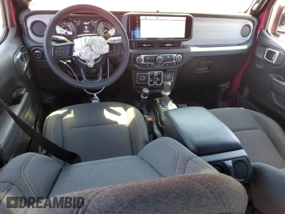 2024 Jeep Wrangler Sport S with VIN 1C4PJXDG5RW318461, listed as a Copart auction lot 54270255 with 5,234 mi miles and Salvage title. Bid and sale history available at DreamBid. Image 8.