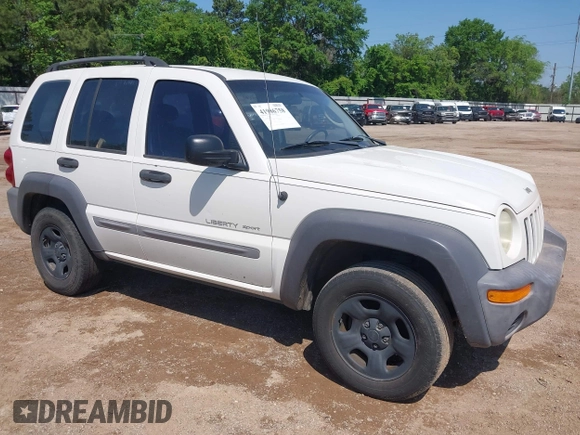 2003 Jeep Liberty Sport with VIN 1J4GK48K33W512868, listed as a IAAI auction lot 41986758 with 189,473 mi miles and . Bid and sale history available at DreamBid. Image 1.