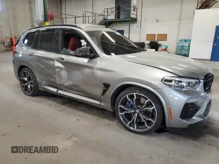 2020 BMW X3 M with VIN 5YMTS0C07L9B29768, listed as a Copart auction lot 76204704 with 41,549 mi miles and Salvage Title. Bid and sale history available at carsss.com. Image 4.