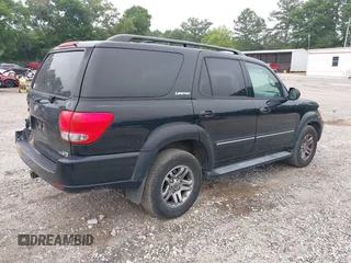 2006 Toyota Sequoia Limited with VIN 5TDZT38AX6S275829, listed as a IAAI auction lot 39725730 with 310,011 mi miles and . Bid and sale history available at DreamBid. Image 4.
