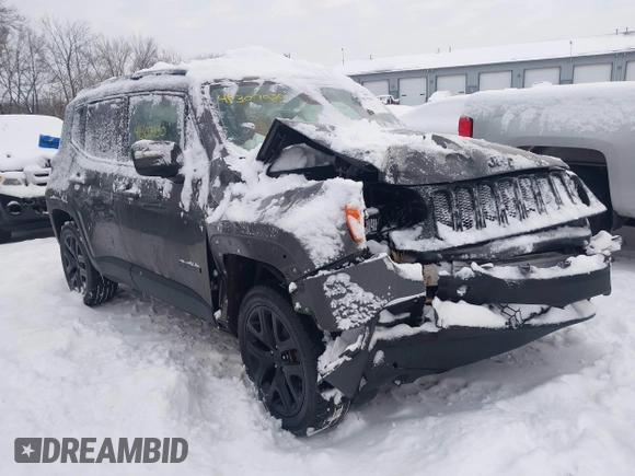 2017 Jeep Renegade Latitude with VIN ZACCJBBB7HPE68351, listed as a IAAI auction lot 41307930 with 129,422 mi miles. Bid and sale history available at carsss.com. Image 1.