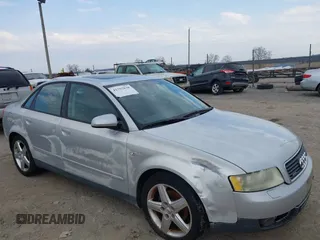 2003 Audi A4 1.8T with VIN WAULC68E83A252078, listed as a IAAI auction lot 41793838 with 157,344 mi miles. Bid and sale history available at carsss.com. Image 6.