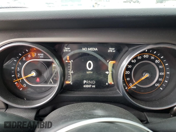 2018 Jeep Wrangler Sport S с VIN 1C4GJXAG7JW168958, выставлен на аукционе Copart как лот 41686755 с пробегом 63 247 миль миль и Списание • Salvage title. История ставок и продаж доступна на DreamBid. Изображение 9.