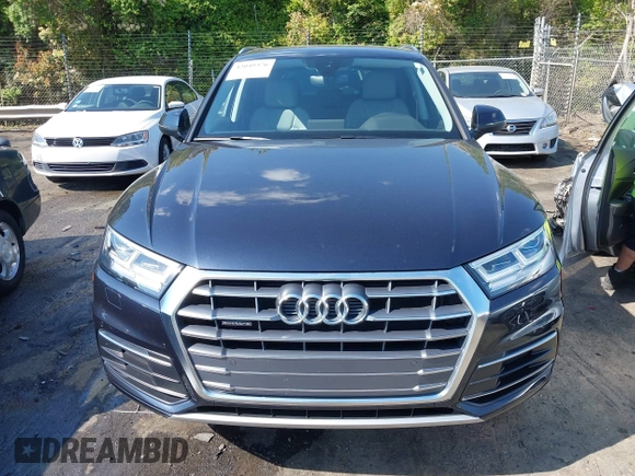 2018 Audi Q5 Premium Plus z VIN WA1BNAFY0J2217142, wystawiony jako IAAI lot #42049376 z przebiegiem 84 100 mil mil oraz . Historia ofert i sprzedaży dostępna na DreamBid. Obrazek 12.