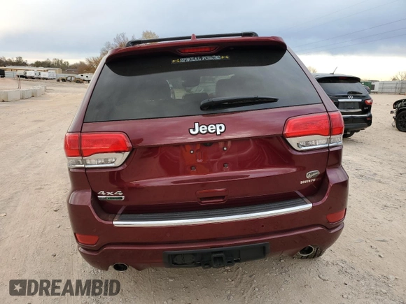 2018 Jeep Grand Cherokee High Altitude with VIN 1C4RJFCM9JC405344, listed as a Copart auction lot 82923474 with 34,212 mi miles and Salvage Title. Bid and sale history available at carsss.com. Image 6.
