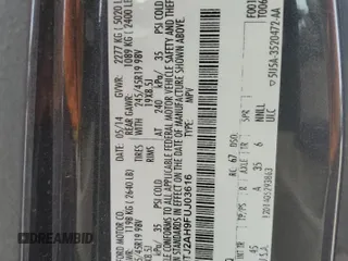 2015 Lincoln MKC z VIN 5LMTJ2AH9FUJ03616, wystawiony jako Copart lot #56681155 z przebiegiem 95 055 mil mil oraz Szkoda całkowita • Salvage title. Historia ofert i sprzedaży dostępna na DreamBid. Obrazek 14.