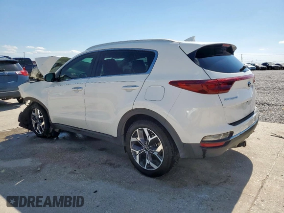 2020 Kia Sportage EX z VIN KNDPN3AC9L7773975, wystawiony jako Copart lot #56851565 z przebiegiem 75 929 mil mil oraz Szkoda całkowita • Salvage title. Historia ofert i sprzedaży dostępna na DreamBid. Obrazek 2.