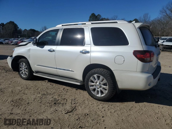 2019 Toyota Sequoia Platinum with VIN 5TDDY5G17KS166005, listed as a Copart auction lot 47090395 with 90,899 mi miles and Salvage Title. Bid and sale history available at carsss.com. Image 2.