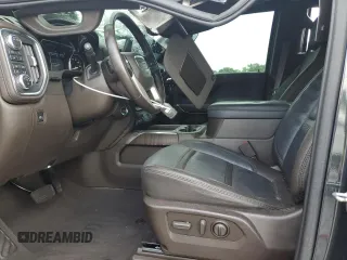 2021 GMC Sierra 1500 Denali with VIN 1GTU9FEL1MZ252967, listed as a Copart auction lot 58204675 with 34,686 mi miles and Salvage title. Bid and sale history available at DreamBid. Image 7.