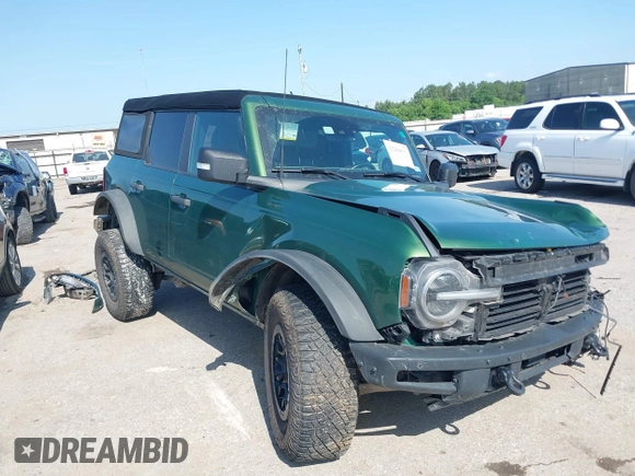 2023 Ford Bronco с VIN 1FMEE5DP0PLB60332, выставлен на аукционе IAAI как лот 42200832 с пробегом 54 921 миль миль и . История ставок и продаж доступна на DreamBid. Изображение 1.
