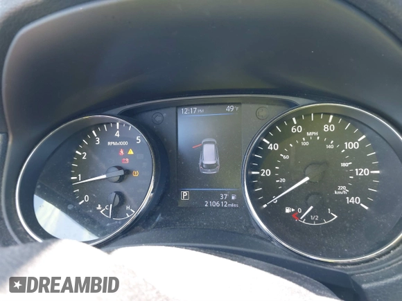 2018 Nissan Rogue S with VIN KNMAT2MT4JP537958, listed as a IAAI auction lot 41744449 with 210,612 mi miles and . Bid and sale history available at carsss.com. Image 7.