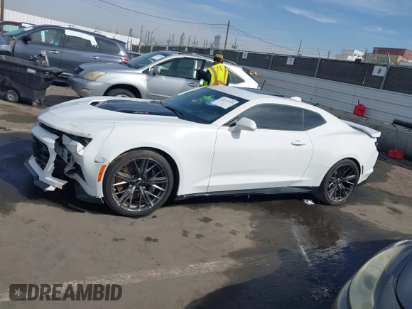 2023 Chevrolet Camaro ZL1 with VIN 1G1FK1R62P0139261, listed as a IAAI auction lot 41677195 with 4,161 mi miles and . Bid and sale history available at DreamBid. Image 14.