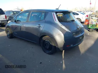 2015 Nissan LEAF SV with VIN 1N4AZ0CP8FC313734, listed as a IAAI auction lot 41613766 with 107,229 mi miles. Bid and sale history available at carsss.com. Image 3.