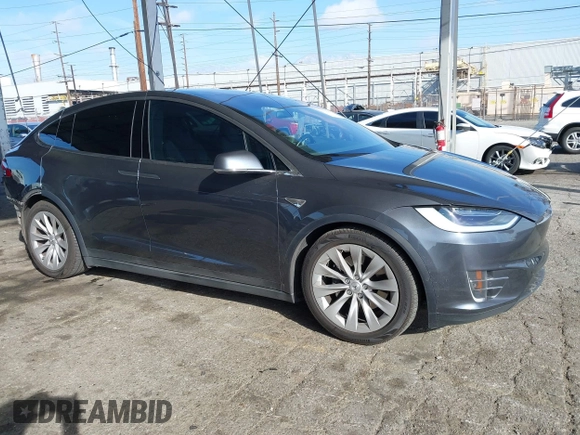 2016 Tesla Model X 70D with VIN 5YJXCBE2XGF006279, listed as a IAAI auction lot 41712973 with 88,398 mi miles and . Bid and sale history available at DreamBid. Image 1.