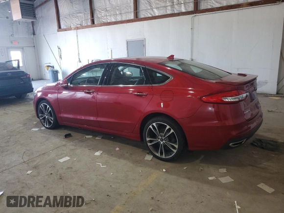 2020 Ford Fusion Titanium with VIN 3FA6P0D98LR107595, listed as a Copart auction lot 62261745 with 102,683 mi miles and Clean title. Bid and sale history available at DreamBid. Image 2.