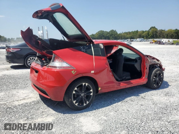 2015 Honda CR-Z with VIN JHMZF1D49FS001586, listed as a Copart auction lot 68444434 with 164,169 mi miles and Salvage Title. Bid and sale history available at DreamBid. Image 3.