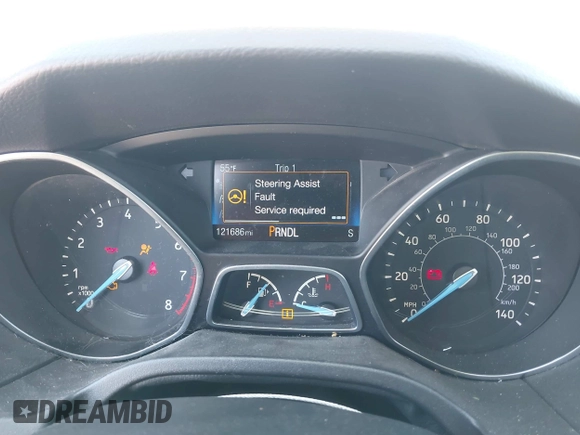 2018 Ford Focus SE with VIN 1FADP3F23JL315341, listed as a IAAI auction lot 41834939 with 121,686 mi miles. Bid and sale history available at carsss.com. Image 7.