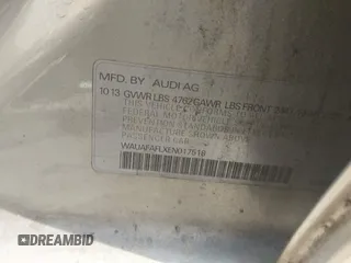 2014 Audi A4 Premium z VIN WAUAFAFLXEN017518, wystawiony jako IAAI lot #42276002 z przebiegiem 139 906 mil mil oraz . Historia ofert i sprzedaży dostępna na DreamBid. Obrazek 9.