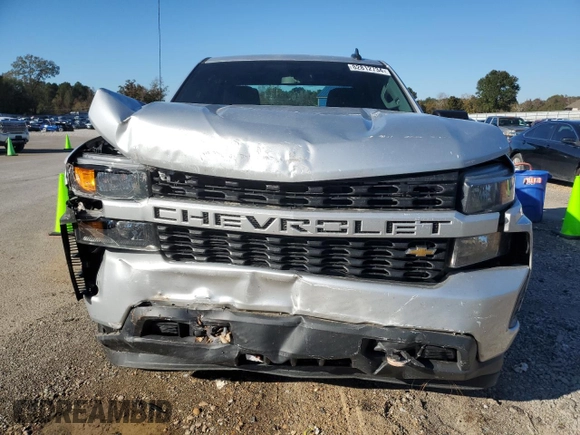 2021 Chevrolet Silverado 1500 Custom with VIN 1GCRWBEK3MZ350607, listed as a Copart auction lot 82812734 with 60,849 mi miles and Non Repairable. Bid and sale history available at DreamBid. Image 5.