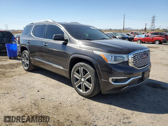 2017 GMC Acadia Denali with VIN 1GKKNPLS6HZ221033, listed as a Copart auction lot 46335095 with 168,972 mi miles and Salvage Title. Bid and sale history available at DreamBid. Image 4.
