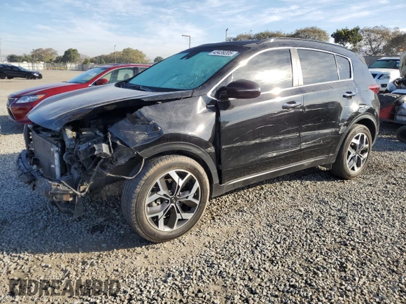 2021 Kia Sportage EX with VIN KNDPN3AC0M7876820, listed as a Copart auction lot 43439205 with 46,468 mi miles and Salvage title. Bid and sale history available at DreamBid. Image 1.