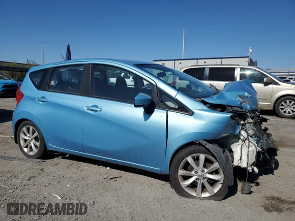2015 Nissan Note SL z VIN 3N1CE2CP4FL368800, wystawiony jako Copart lot #57629755 z przebiegiem Nie podano mil oraz Szkoda całkowita • Salvage title. Historia ofert i sprzedaży dostępna na DreamBid. Obrazek 4.