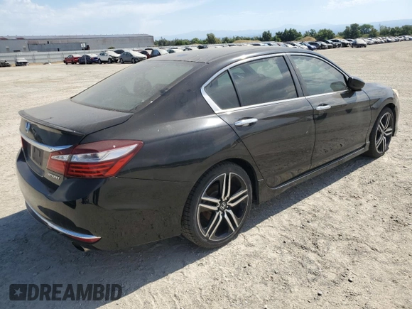 2016 Honda Accord Sport with VIN 1HGCR2F54GA163743, listed as a Copart auction lot 62737345 with 184,815 mi miles and Clean title. Bid and sale history available at DreamBid. Image 3.