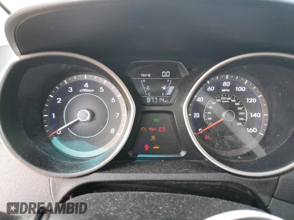 2015 Hyundai Elantra SE with VIN 5NPDH4AE8FH639606, listed as a Copart auction lot 55970335 with 87,714 mi miles and Salvage title. Bid and sale history available at DreamBid. Image 9.