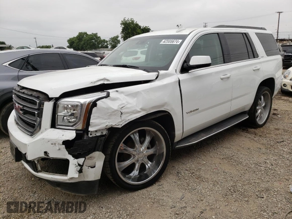 2017 GMC Yukon SLT with VIN 1GKS2BKC9HR125757, listed as a Copart auction lot 73427934 with 72,333 mi miles and Salvage Title. Bid and sale history available at carsss.com. Image 1.