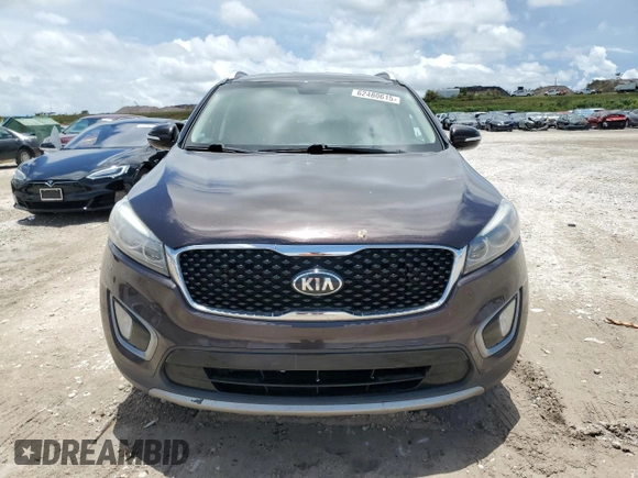 2017 Kia Sorento EX with VIN 5XYPH4A54HG302082, listed as a Copart auction lot 62480615 with 346,333 mi miles and Salvage title. Bid and sale history available at DreamBid. Image 5.