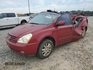 2008 Kia Sedona EX with VIN KNDMB233686265088, listed as a Copart auction lot 74372544 with 0 mi miles and Salvage Title. Bid and sale history available at carsss.com. Image 1.