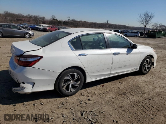 2016 Honda Accord Sedan LX with VIN 1HGCR2F34GA106926, listed as a Copart auction lot 48406845 with 201,620 mi miles and Salvage Title. Bid and sale history available at carsss.com. Image 3.