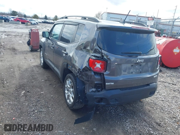 2016 Jeep Renegade Latitude with VIN ZACCJABT3GPD01423, listed as a IAAI auction lot 41653409 with 77,901 mi miles and . Bid and sale history available at carsss.com. Image 3.