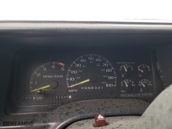 1995 Chevrolet Tahoe with VIN 1GNEK13K8SJ446856, listed as a Copart auction lot 78485824 with 167,005 mi miles and Salvage Title. Bid and sale history available at carsss.com. Image 9.